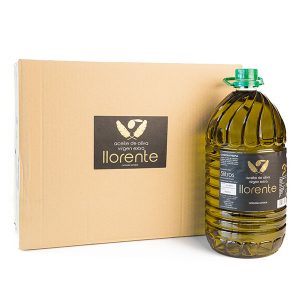 Box Of 3 PET Carafes Of 5 Liters Of Extra Virgin Olive Oil “LLORENTE”